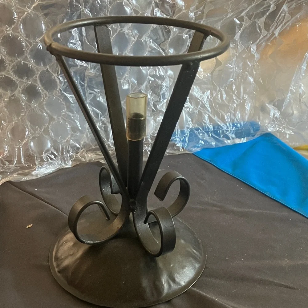 Black Metal Candle Holder